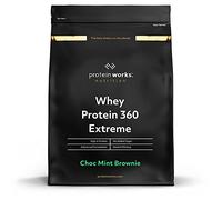 Protein Works - Protéine Whey 360 Extrême | Premium Whey Shake | Apport protéinés | Protéines haut de gamme | 34 Servings | Brownie Menthe-Chocolat | 1.2kg