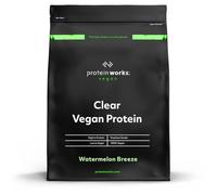 Protein Works - Protéines végétaliennes claires, boisson rafraîchissante à haute teneur en protéines, 18 shakes, pastèque, 270 g
