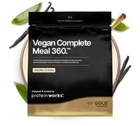 Protein Works | Vegan Complete Meal 360 - Gold, Crème Vanille, 1kg | Shake Repas Protéiné Végan Primé, Ingrédients Végétaux Premium, 24 Vitamines & Minéraux, 10 Repas