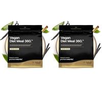 Protein Works | Vegan Diet Meal 360 - GOLD Innovation, Protéines Vegan, Shake Sostitutif Repas Dietétique, Supporte Perte de Poids, Faible Sucre, Riche en Fibres, Crème Vanille, 7 Repas, 500g