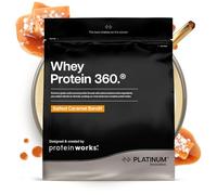 Protein Works | Whey Protein 360 - PLATINUM Innovation, Protéines Whey Isolate, Electrolytes Ajoutés, Enzymes Digestives, Omega 3, Sans Sucres Ajoutés, Caramel Salé, 34 Portions, 1.2 kg