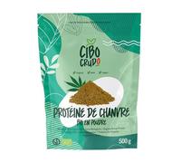 Proteine de Chanvre Bio - 500g. Source de Protéines Végétales Complètes et Riche en Fibre. Organic Hemp Protein Powder.