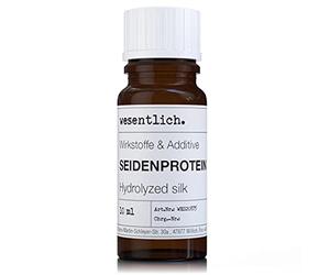 Protéine de soie 10 ml - Pour une peau et des cheveux soyeux - Pour une brillance saine et contre le dessèchement - Principes actifs et additifs de wesentlich.