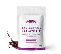 Protéine de Soja de HSN | Protéine Végétalienne | Soy Isolate Protein | Sans Gluten, Sans Cholestérol, Sans Lactose, Saveur Chocolat, 500g