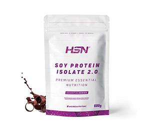 Protéine de Soja de HSN | Protéine Végétalienne | Soy Isolate Protein | Sans Gluten, Sans Cholestérol, Sans Lactose, Saveur Chocolat, 500g