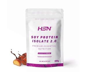 Protéine de soja isolée de HSN - Chocolat et noisettes 500 g | 100 % végétalien. Alternative végétalienne à la Whey. Aminogramme complet. Sans OGM, sans gluten ni lactose. Distributeur non
