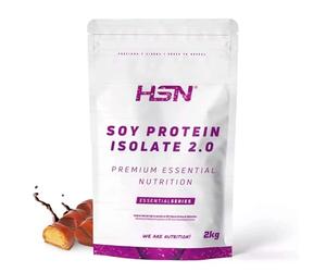 Protéine de soja isolée de HSN | Saveur chocolat et noisettes 2 kg = 67 prises par paquet | 100 % végétalien | Soy Protein Isolate | Non-OGM, sans gluten