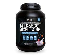 EAFIT – Milk&Egg Protéines tri-sources (caséine, isolat, blanc d'oeuf) Fruits rouges – 750 g