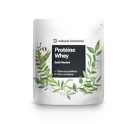 Protéine Whey en poudre - Neutre - 1kg - 25g de protéines par portion - pour votre construction musculaire, hautement dosé - produit et contrôlé en laboratoire en Allemagne