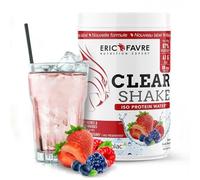 PROTEINES MUSCULATION Clear Protein Shake - Iso Protein Water - Rafraichissant et Fruité - Boisson Protéinée - Qualité Certifiée - Laboratoire Français Eric Favre - 500g Fruits rouges