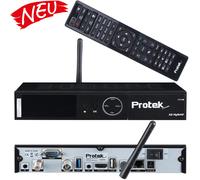 Protek X2 4K UHD Linux E2 Récepteur Satellite Wifi Lan 1x DVB-S2 1x Dvb-C / T2