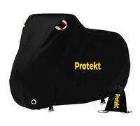 Protekt Housse de vélo pour 2 vélos - Housse de vélo en nylon 190T pour rangement extérieur, très résistante, imperméable, résistante à la poussière, anti-pluie, revêtement UV, trou de verrouillage