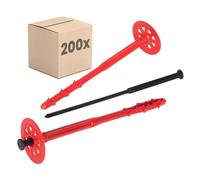 PROTEKTOR 200x Cheville isolation avec clou plastique Ø10 x 200mm