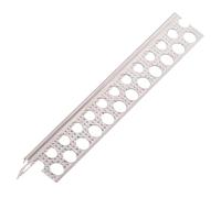 PROTEKTOR Lot de 50 cornières aluminium perforées 200 cm, ailes 24 mm, épaisseur 0,40 mm, profil de protection d'angle, cornière pour plaques de plâtre