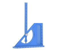 Protembre à carré de Bois, Règle D'angle Réglable en Alliage en Aluminium, avec des échelles Gravées pour le Dessin D'ingénierie de Charpentier (BLUE)