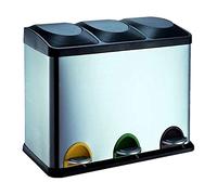 MSV France – Bacs à ordures Protenrop Ecol-Trio acier inoxydable 45 l