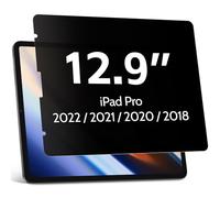 Protescreen Ecran Anti-Espion pour iPad Pro 12.9 Pouces 2022 2021 2020 2018, Protection Ecran Anti Spy Lumiere Bleue,Haute Sensibilité Sans Bulles