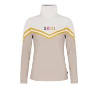 PROTEST Prtmerci 1/4 Zip Active Top W - Femme - Beige / Blanc / Jaune - taille S- modèle 2025