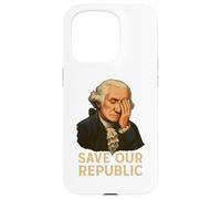 Protestation Facepalm de George Washington pour sauver notre République Coque pour iPhone 15 Pro