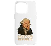 Protestation Facepalm de George Washington pour sauver notre République Coque pour iPhone 15 Pro Max