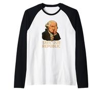 Protestation Facepalm de George Washington pour sauver notre République Manche Raglan