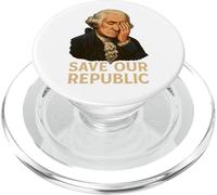 Protestation Facepalm de George Washington pour sauver notre République PopSockets PopGrip pour MagSafe