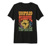 Protester Pacifique Non rémunéré Protestation Politique T-Shirt Haut de Gamme