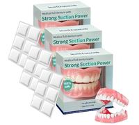 Prothèse complète Smileasego, ensemble de prothèses dentaires en silicone multifonctions, soutien confortable pour les porteurs de prothèses dentaires, souple et confortable, ajustement (3 Pièce)