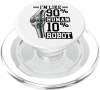 Prothèse de Genou Amusante, comme 90% Humain, 10% Robot PopSockets PopGrip pour MagSafe