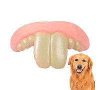 Prothèse dentaire en silicone pour chien - Fournitures pour animaux de compagnie pour stimulation mentale, jeu familial, maison, voyage, extérieur, intérieur, Noël, jeu d'amis
