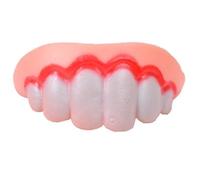 Prothèse dentaire pour chien en silicone - Jouet interactif pour stimulation mentale - Pour jouer à l'intérieur ou à l'extérieur - Pour les voyages, les amis, la famille, Noël
