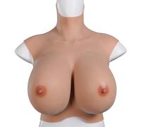 Prothèse mammaire en silicone, seins artificiels réalistes, bonnet F en coton, poitrine artificielle, rehausseur de poitrine en forme de goutte d'eau, poitrine en silicone, faux seins artificiels, j