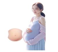 Prothèse Ventre Grossesse en Silicone Réaliste | Ajustable 3-10 Mois pour Déguisements, Halloween, Affirmation de Genre | Confortable et Discret sous les Vêtements