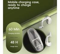 Prothèses auditives rechargeables avec suppression active du bruit, volume réglable, bouchons d'oreille confortables en silicone et design élégant à l'arrière de l'oreille - Comprend un étui de charge