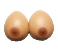 Prothèses mammaires en silicone en forme de goutte pour travestis et post-opératoires - Teint mat (5XL)