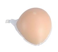 Prothèses mammaires en silicone post-opératoires. Une pièce : seins artificiels triangulaires, coussinets d'allaitement confortables en silicone, pour personnes transgenres, couleur chair (XXS).