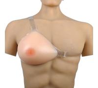 Prothèses mammaires en silicone, prothèse mammaire triangulaire fendue avec bretelle unique, bretelle réglable droite/gauche, adaptées aux patientes ayant subi une mastectomie ou atteintes(4X)
