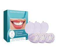 Prothèses Réglables à Clipser,Clip-On Pour Les Dents Du Haut Et Du Bas,Prothèses à Facettes Réglables,Dentier Sourire Fausse,Dentiers Provisoire,Facette Dentaire Cosmétique 2PC