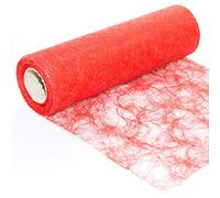 Protinam Chemin de Table en Fibres synthétiques 3320 Rouge feu 20 m