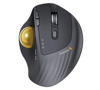 ProtoArc EM01NL Trackball Souris sans Fil, Ergonomique Bluetooth Rollerball Souris,Angle RéGlable,Rechargeable,Contrôle du Pouce,Connexion De 3 Appareils pour PC,Mac,Windows - Yellow Ball