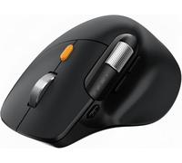ProtoArc EM25 Souris Bluetooth Ergonomique sans Fil, Défilement Rapide, Défilement Latéral, Bouton Personnalisable, 8K DPI, Rechargeable, 2*Bluetooth & USB, pour Windows/Mac/Android - Noir