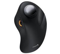 ProtoArc Souris Trackball Bluetooth Sans Fil Index, EM03 NL Souris Ergonomique Rechargeable à Boule, Connexion Multi-Appareils 2.4G et Double Bluetooth pour PC, Mac, Travail de Bureau Windows, Noir