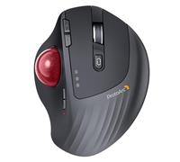 ProtoArc Trackball Souris sans Fil, EM01NL Ergonomique Bluetooth Rollerball Souris,Angle RéGlable,Rechargeable,Contrôle du Pouce,Connexion De 3 Appareils pour PC,Mac,Windows - Red Ball
