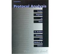 Protocol Analysis, Bradford Books Herbert Alexander Simon, K. Anders Ericsson (Auteur)