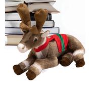Protoence Animaux en Peluche de Noël - Décor Noël Mignon Maison | Jouets D'Accompagnement Peluche pour Fêtes | pour Adultes Filles Salon Chambre Canapé Bureau Voiture Voyage Fête