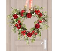 Protoence Décoration De Couronne pour La Saint-Valentin | Guirlande Suspendue Romantique | Décorations de Couronne Saint-Valentin | pour Pâques, Printemps, Noël, Intérieur, Extérieur Et