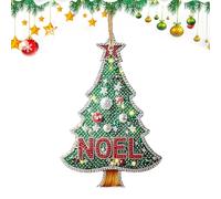 Protoence Décoration pour Le Rétroviseur,Pendentif Mignon 2D en Acrylique - Décoration De Noël pour Arbre - pour la Famille Les Vacances d'hiver l'Intérieur Les Amis l'arbre la Maison