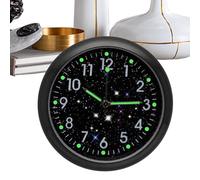 Protoence Horloge Pour Tableau De Bord De Voiture | Modèle Quartz Lumineux Rétro Avec Clip Et Autocollant | Mini Horloge Équipée D'un Clip Et D'un Autocollant | Pour Voiture Tableau De Bord Moto