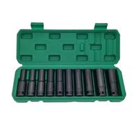 Protoence Jeu Complet De Douilles Pour Clé À Choc | Ensemble d'Embouts pour Écrous avec Cliquet - Set d'Outils à Douilles Antichoc pour Bricolage, Électricité et Garage