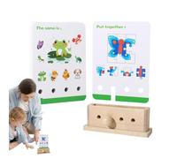 Protoence Jeu De Cartes D'Assortiment pour Tout-Petits - Puzzle De Pensée Logique,Cartes en Papier pour L'Assortiment des Couleurs Et des Formes - pour Garçons Et Filles De Plus De 3 Ans Maison Salle